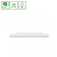 Oprawa LED GRID M  na szynoprzewód 303x23x42mm 17W 35st biały 5 lat gw. DALI system SHIFT | WLD+40041_DALI Wojnarowscy