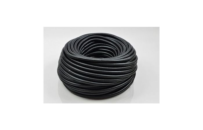 Rura giętka karbowana LDPE 14/11 (RKLGF/PE) cała czarna (50m) | 04.5 Elektroplast Stróża