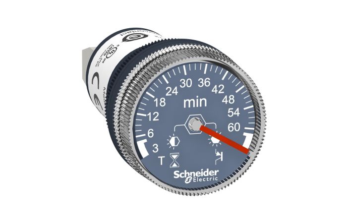 Przekaźnik czasowy 24 DC, ZAKRES 3min-60min, wyjście 1NO PNP | XB5DTB25 Schneider Electric