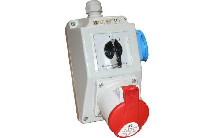 Zestaw instalacyjny O-I, 32A, 3P+N+PE, dławnica M25 | ZI02\R441 Spamel