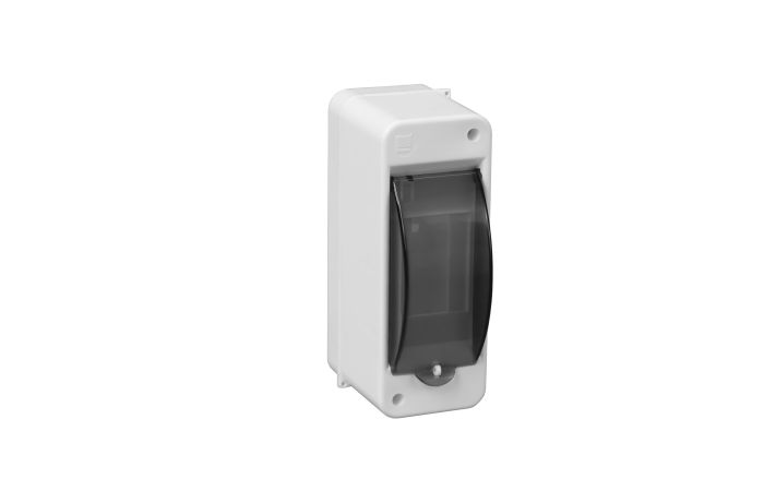 Obudowa n/t S-2 85x55x140mm, 2-modułowa, z szybką dymną, IP40, biała | C.2030 Pawbol