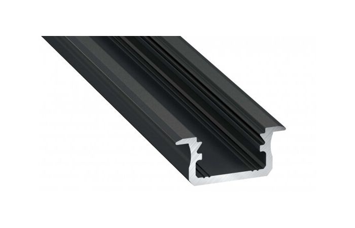 Profil B wpuszczany 2m czarny anodowany AL-PROFIL B 9,3x21mm | 10-0022-20 LED Labs