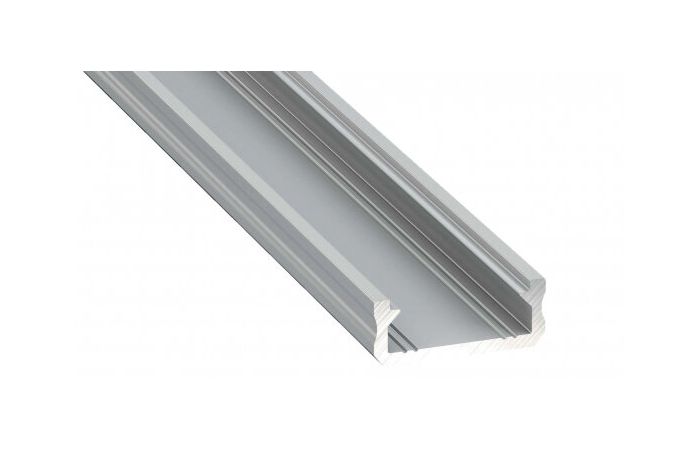 Profil D nawierzchniowy 2m srebrny anodowany AL-PROFIL D 6,3x16mm | 10-0044-20 LED Labs