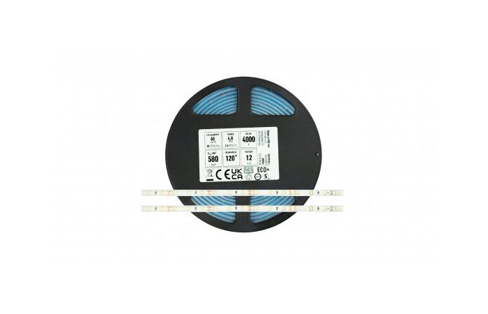 Taśma LED 2835 300/5m 24W/5m 115lm/W 3000 K 12V IP65 Biała Ciepła rolka 5m Ra 80