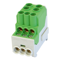 Blok rozdzielczy SDB 100 Al/Cu 80010 SIMBLOCK zielony | 81601005 SIMET S.A.
