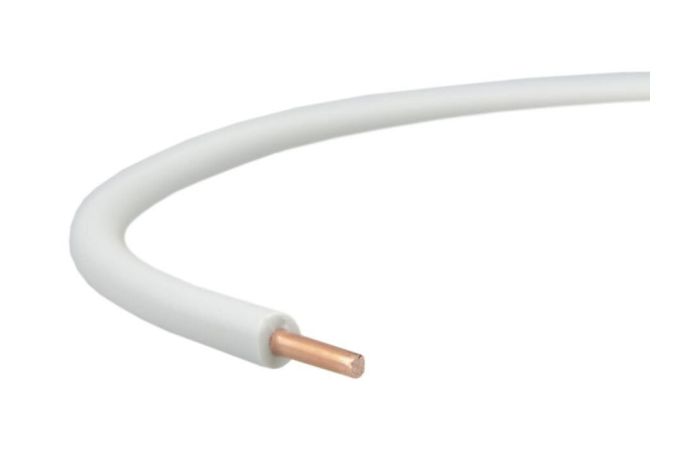 Przewód instalacyjny H05V-U (DY) 0,5 300/500V, biały KRĄŻEK | 5907702818191 EK Elektrokabel