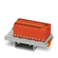 Blok rozdzielacza PTFIX 4/18X1,5-NS35 RD, czerwony | 1047456 Phoenix Contact
