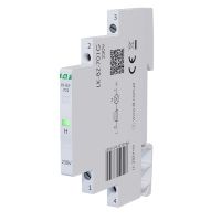Lampka kontrolna zasilania z zabezpieczeniem 1/3S 1xLED 230V zielona  | LK-BZ-701G F&F