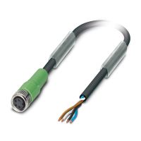 Kabel czujnika/urządzenia wykonawczego - SAC-4P- 3,0-PVC/M 8FS 4-pinowy, czarny 3m) | 1415551 Phoenix Contact