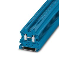 Złączka szynowa przepustowa 2-przewodowa 0,14-4mm2 UT 2,5 BU, niebieska (opak.50szt) | 3044089 Phoenix Contact