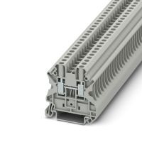 Złączka szynowa przepustowa 2-przewodowa 0,14-6mm2 UT 4, szara (opak.50szt) | 3044102 Phoenix Contact