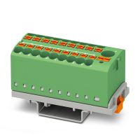 Blok rozdzielacza PTFIX 6/18X2,5-NS35 GN, zielony | 3273118 Phoenix Contact