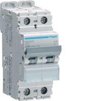Wyłącznik nadprądowy 10kA 2P D 20A MCB | NDN220 Hager