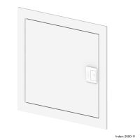 Drzwi 1x12 metalowe z ramą komplet biały, MSF | 2000-01 Elektro-Plast Nasielsk