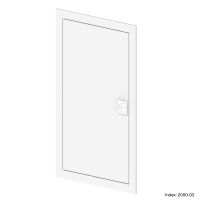 Drzwi 3x12 metalowe z ramą komplet biały, MSF | 2000-03 Elektro-Plast Nasielsk