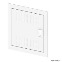 Drzwi 1x12 multimedia metalowe z ramą komplet biały, MSF | 2000-11 Elektro-Plast Nasielsk