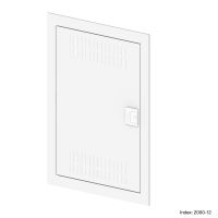Drzwi 2x12 multimedia metalowe z ramą komplet biały, MSF | 2000-12 Elektro-Plast Nasielsk