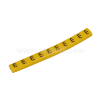 Oznacznik przewodów OZ-0/E, litera E, kolor żółty (opak 100szt) | E04ZP-01020102600 Ergom