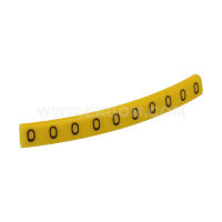 Oznacznik przewodów OZ-0/O litera O, kolor żółty (opak 100szt) | E04ZP-01020103700 Ergom