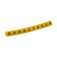 Oznacznik przewodów OZ-1/A, litera A, żółty (opak 100szt) | E04ZP-01020202200 Ergom