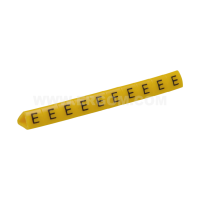 Oznacznik przewodów OZ-1/E, litera E, żółty (opak 100szt) | E04ZP-01020202600 Ergom