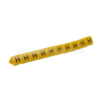 Oznacznik przewodów OZ-1/H, litera H, żółty (opak 100szt) | E04ZP-01020202900 Ergom