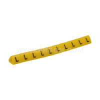 Oznacznik przewodów OZ1 L, litera L, kolor żółty (opak 100szt) | E04ZP-01020203300 Ergom