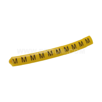 Oznacznik przewodów OZ-1/M, litera M, żółty (opak 100szt) | E04ZP-01020203500 Ergom