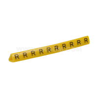 Oznacznik przewodów OZ-1/R, litera R, żółty (opak 100szt) | E04ZP-01020204000 Ergom