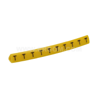 Oznacznik przewodów OZ-1/T, litera T, żółty (opak 100szt) | E04ZP-01020204200 Ergom