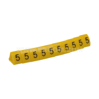 Oznacznik przewodów OZ-2/5 cyfra 5 żółty (opak 100szt) | E04ZP-01020400600 Ergom