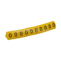 Oznacznik przewodów OZ-2/O, litera O, żółty (opak 100szt) | E04ZP-01020402700 Ergom