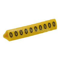 Oznacznik przewodów OZ-3/0, cyfra 0, żółty (opak 100szt) | E04ZP-01020502600 Ergom