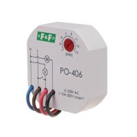 Przekaźnik czasowy z opóźnionym odpadaniem PO-406 230V montaż podtynkowy | PO-406 F&F