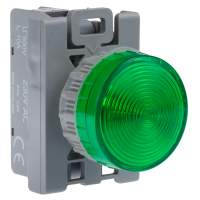 Lampka sygnalizacyjna 230V LED BA9S standard, zielona | SP22-LZ-230-LED\AC Spamel