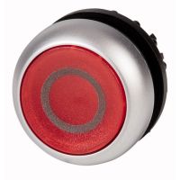 Napęd przycisku podświetlany z samopowrotem płaski, M22-DL-R-X0, czerwony RMQ-Titan | 216936 Eaton