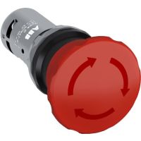 Przycisk bezpieczeństwa 2NC, CE4T-10R-02, czerwony | 1SFA619550R1051 ABB
