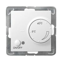 Regulator temperatury z czujnikiem napowietrznym, zaciski gwintowe, biały, IMPRESJA | RTP-1YN/m/00 Ospel
