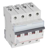 Wyłącznik nadprądowy S314 4P C 50A 10kA serii TX3 | 404261 Legrand