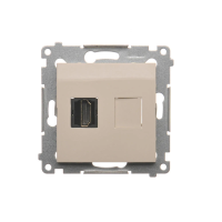 Gniazdo HDMI (moduł) krem DGHDMI.01/41 Simon 54 | DGHDMI.01/41 Kontakt Simon