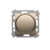 Ściemniacz obrotowy do LED ściemnialnych 230 V (moduł) 2–250 W, złoty mat DS9L.01/44 Simon 54 | DS9L.01/44 Kontakt Simon