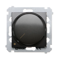 Ściemniacz obrotowy dwubiegunowy do LED ściemnialnych 230V, 5-215W, antracyt DS9L2.01/48 Simon 54 | DS9L2.01/48 Kontakt Simon