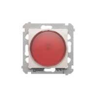 Sygnalizator świetlny LED, światło czerwone, 230V~, biały, DSS2.01/11, Simon 54 | DSS2.01/11 Kontakt Simon