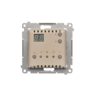 Regulator temperatury z wyświetlaczem z czujnikiem wewnętrznym (moduł) 16(2) A, 230V, kremowy | DTRNW.01/41 Kontakt Simon