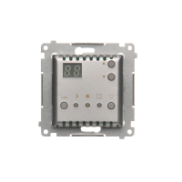 Regulator temperatury z wyświetlaczem z czujnikiem wewn. 16(2)A, srebrny mat DTRNW.01/43 Simon 54 | DTRNW.01/43 Kontakt Simon