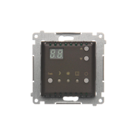 Regulator temperatury z wyświetlaczem z czujnikiem wewnętrznym (moduł) 16(2) A, 230V, brąz mat | DTRNW.01/46 Kontakt Simon