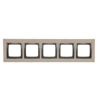 Ramka pięciokrotna Nature-Beton, Funda Mente, IP20/IP44 DRN5/93 Simon 54 Nature | DRN5/93 Kontakt Simon