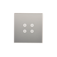 Panel dotykowy S54 Touch, 1 moduł, 4 pola dotykowe, srebrna mgła DSTR14/71 Simon 54 Touch | DSTR14/71 Kontakt Simon