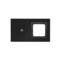 Panel dotykowy 2 moduły, 1 pole dotykowe + otwór na osprzęt S54, zastygła lawa Touch DSTR210/73 | DSTR210/73 Kontakt Simon