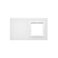 Panel dotykowy S54 Touch, 2 moduły, 2 pola dotykowe pionowe + 1 otwór na osprzęt S54, biała perła | DSTR230/70 Kontakt Simon
